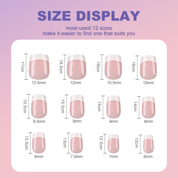 108 Pcs Press On Nails D001