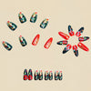 12 Sizes-24 Pcs Press On Nails Y1255