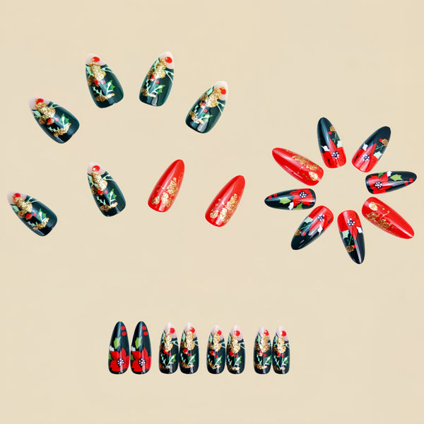 12 Sizes-24 Pcs Press On Nails Y1255
