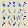 12 Sizes-24 Pcs Press On Nails Y516