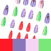 12 Sizes-24 Pcs Press On Nails JP3842