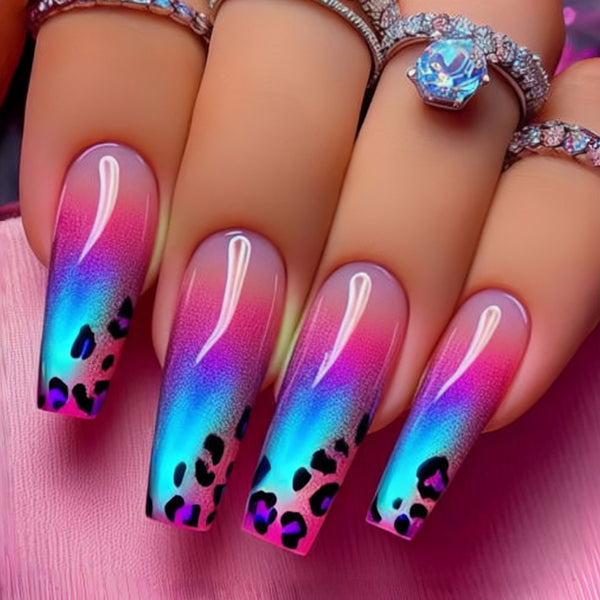 12 Sizes-24 Pcs Press On Nails Y708