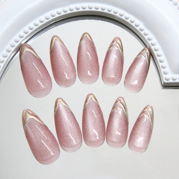12 Sizes-24 Pcs Press On Nails W1900