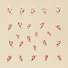 12 Sizes-24 Pcs Press On Nails D016