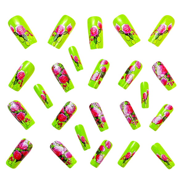 12 Sizes-24 Pcs Press On Nails Y692