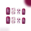 12 Sizes-24 Pcs Press On Nails C838