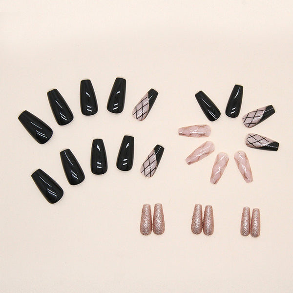 12 Sizes-24 Pcs Press On Nails W311