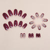 12 Sizes-24 Pcs Press On Nails W1170