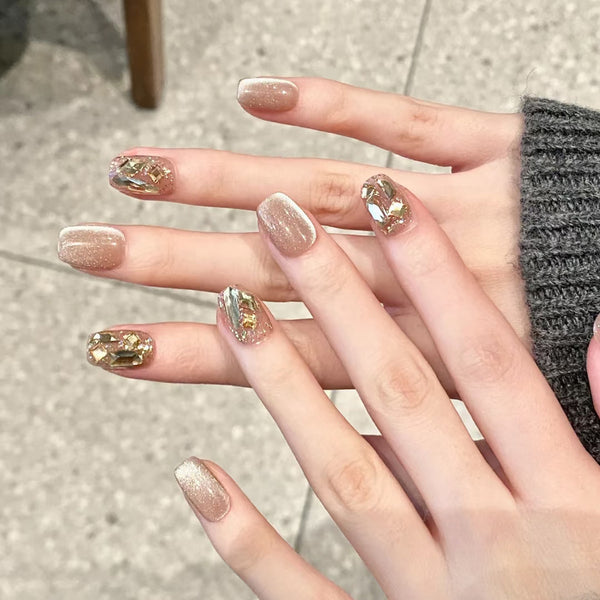 12 Sizes-24 Pcs Press On Nails MY008