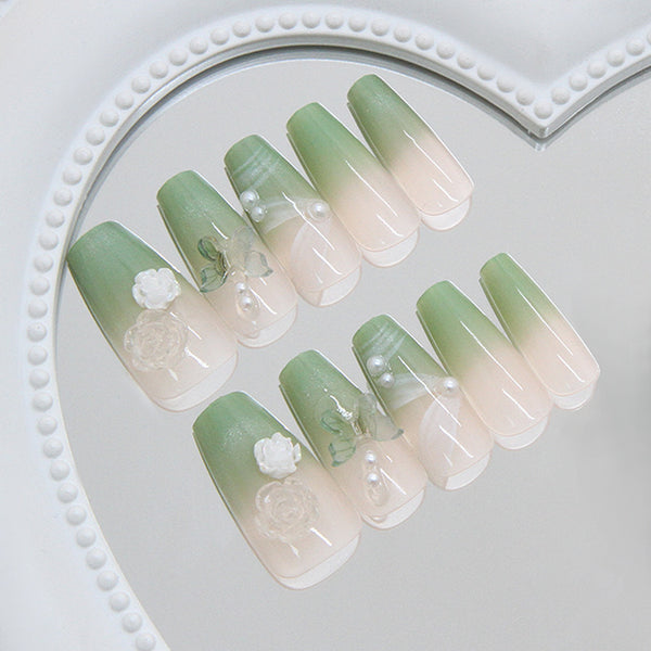 12 Sizes-24 Pcs Press On Nails Z1142
