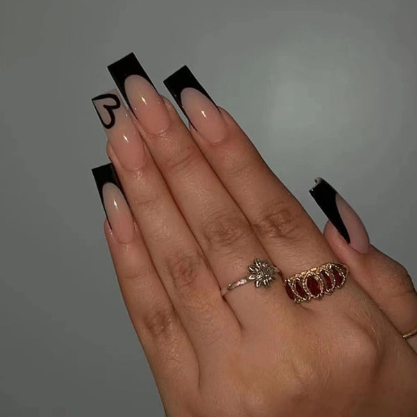 12 Sizes-24 Pcs Press On Nails W343