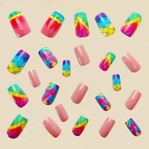 12 Sizes-24 Pcs Press On Nails Y551