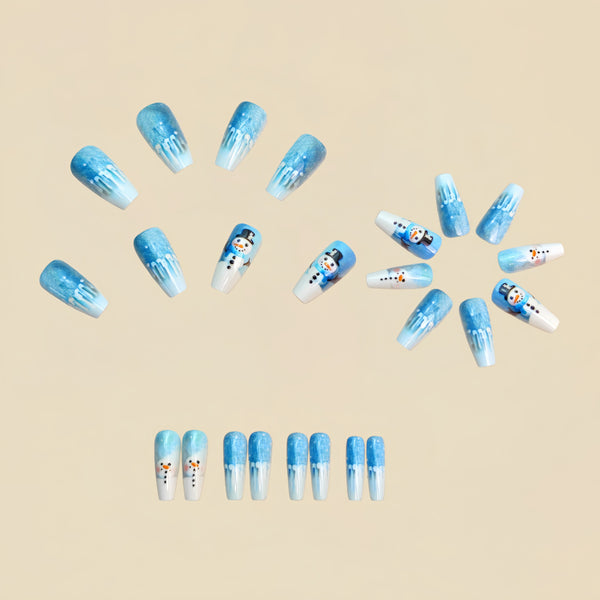 12 Sizes-24 Pcs Press On Nails Y1190