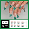 12 Sizes-24 Pcs Press On Nails Y040
