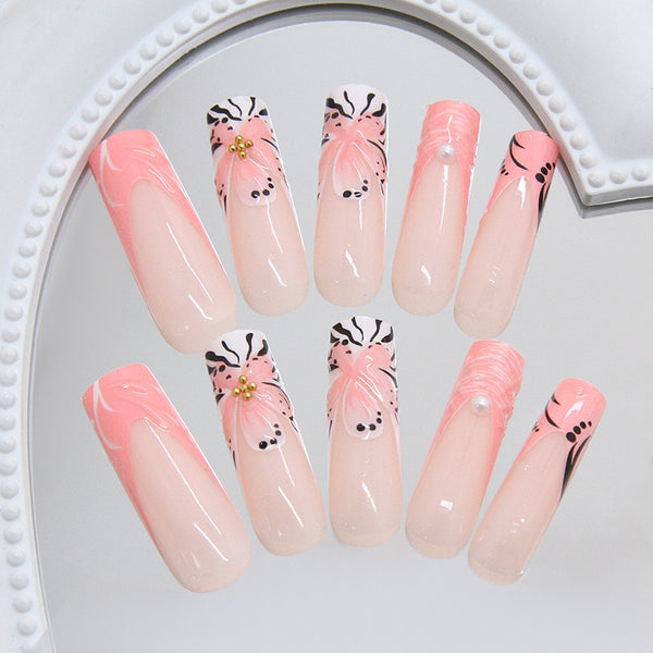 12 Sizes-24 Pcs Press On Nails Z1069