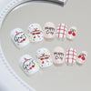 12 Sizes-24 Pcs Press On Nails K017