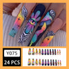 12 Sizes-24 Pcs Press On Nails Y075