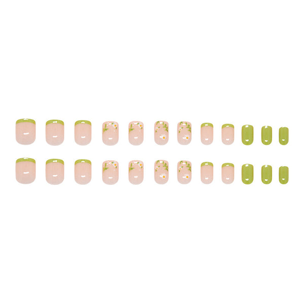 12 Sizes-24 Pcs Press On Nails W2025