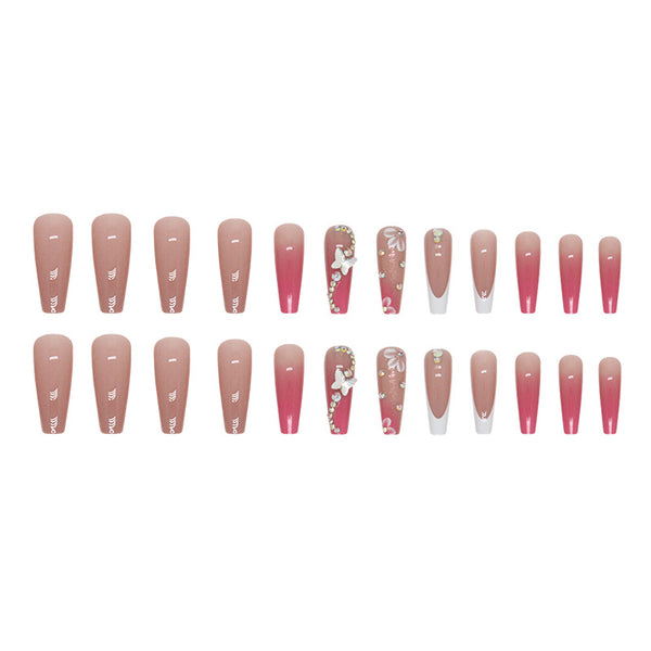 12 Sizes-24 Pcs Press On Nails Z739