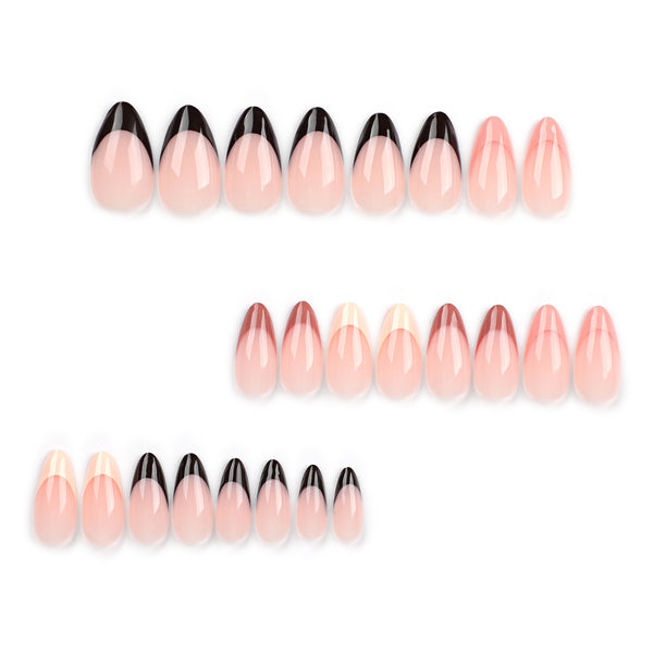 12 Sizes-24 Pcs Press On Nails JP2916