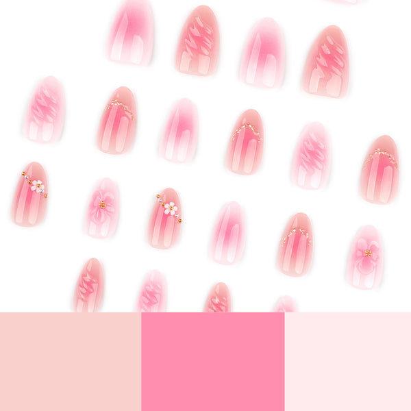 12 Sizes-24 Pcs Press On Nails JP4088