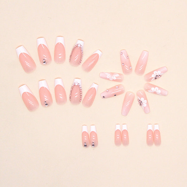 12 Sizes-24 Pcs Press On Nails Z645
