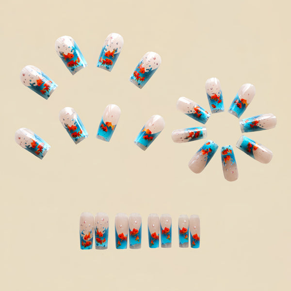 12 Sizes-24 Pcs Press On Nails Y1232-2