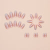 12 Sizes-24 Pcs Press On Nails W1676