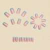 12 Sizes-24 Pcs Press On Nails Y924