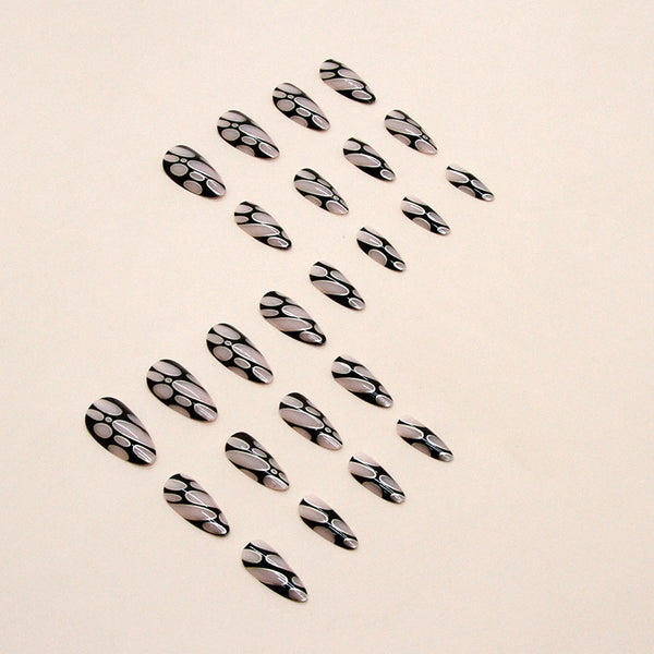 12 Sizes-24 Pcs Press On Nails W1034