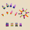 12 Sizes-24 Pcs Press On Nails Y574