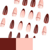 12 Sizes-24 Pcs Press On Nails JP4176