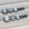 12 Sizes-24 Pcs Press On Nails F161