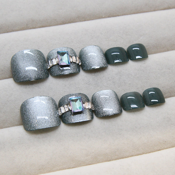 12 Sizes-24 Pcs Press On Nails F161