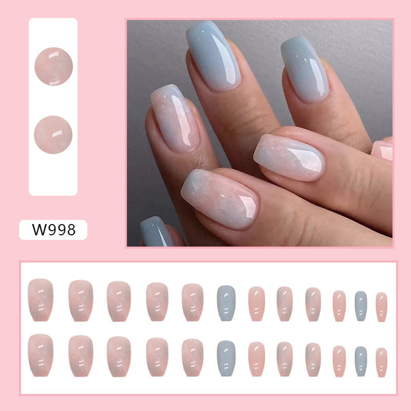 12 Sizes-24 Pcs Press On Nails W998