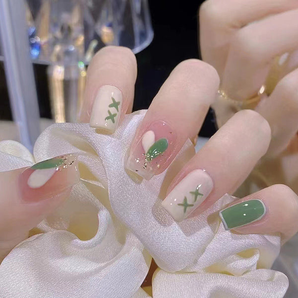 12 Sizes-24 Pcs Press On Nails R582