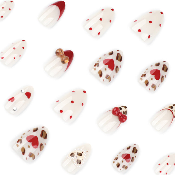12 Sizes-24 Pcs Press On Nails JP4054