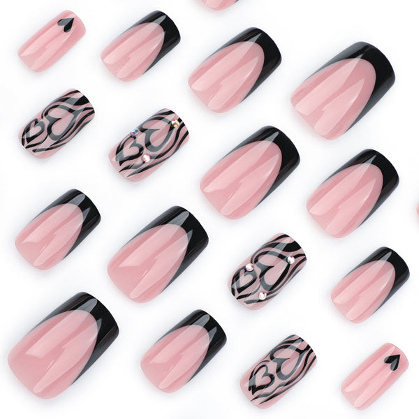 12 Sizes-24 Pcs Press On Nails DIY79