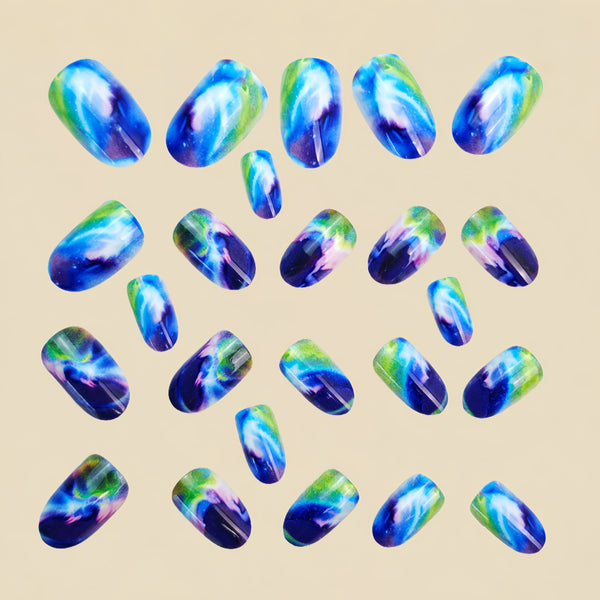 12 Sizes-24 Pcs Press On Nails Y1273