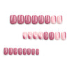 Glossy Pink Short Square Press on Nails
