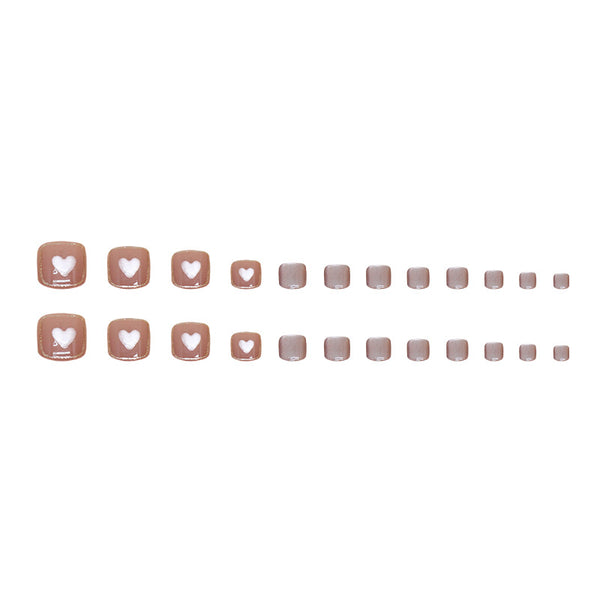 12 Sizes-24 Pcs Press On Nails F135