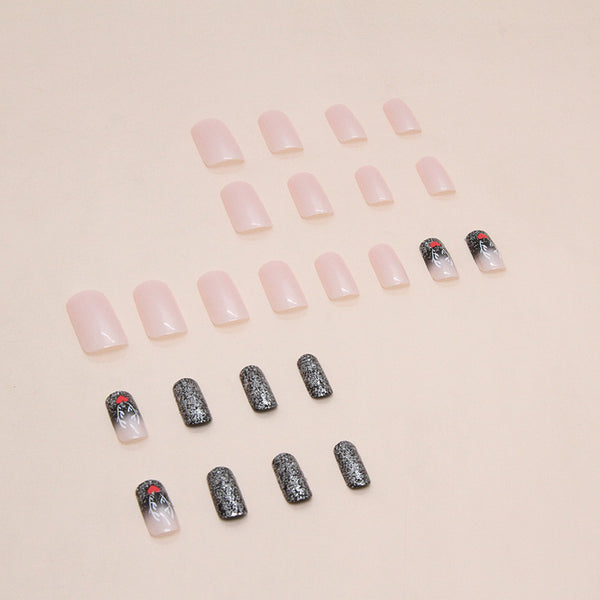 12 Sizes-24 Pcs Press On Nails W1487