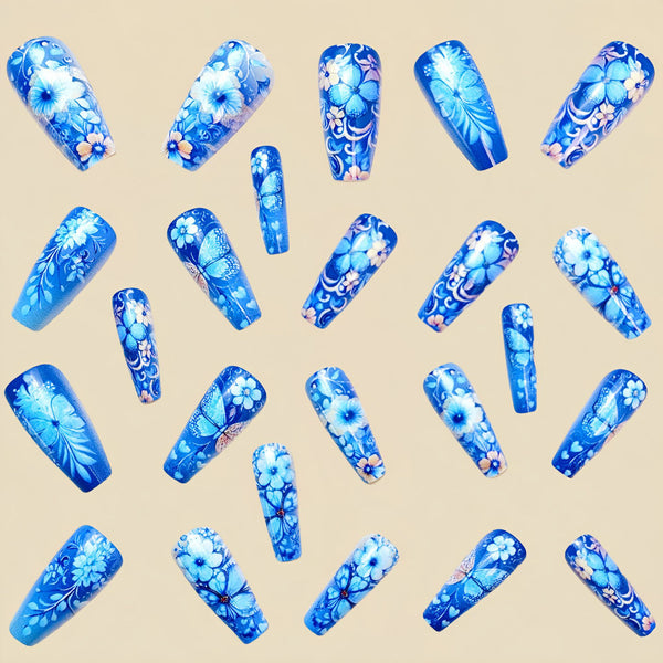 12 Sizes-24 Pcs Press On Nails Y717