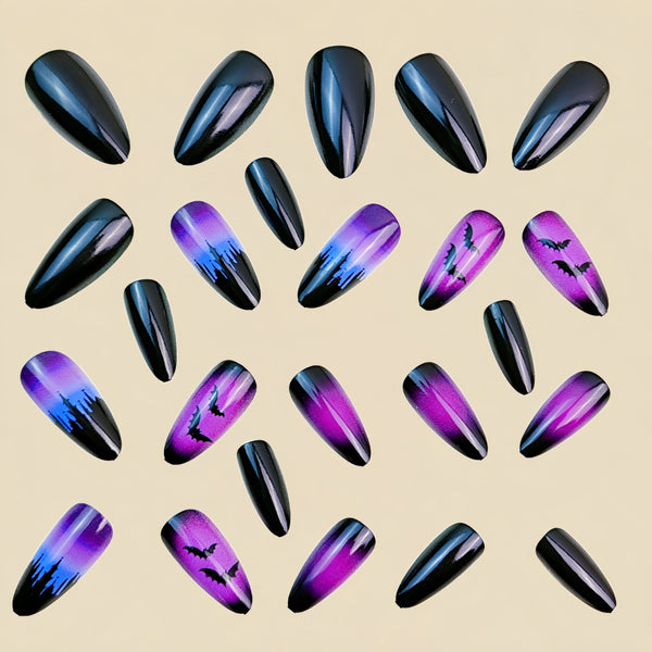 12 Sizes-24 Pcs Press On Nails Y857