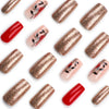 12 Sizes-24 Pcs Press On Nails JP3112