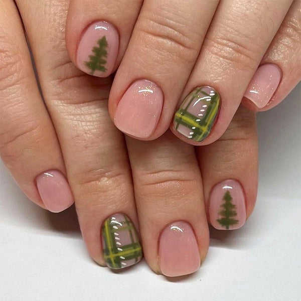 12 Sizes-24 Pcs Press On Nails C690