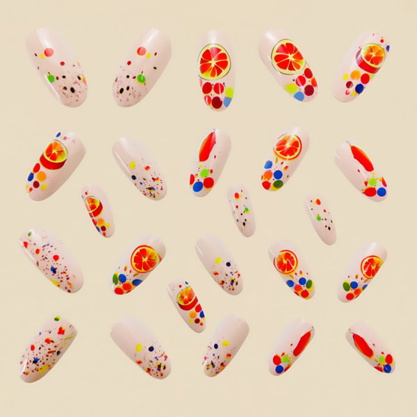 12 Sizes-24 Pcs Press On Nails Y557