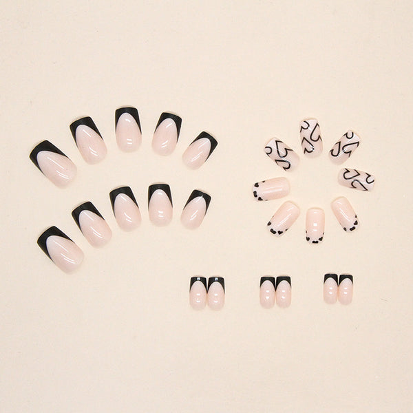 12 Sizes-24 Pcs Press On Nails W422
