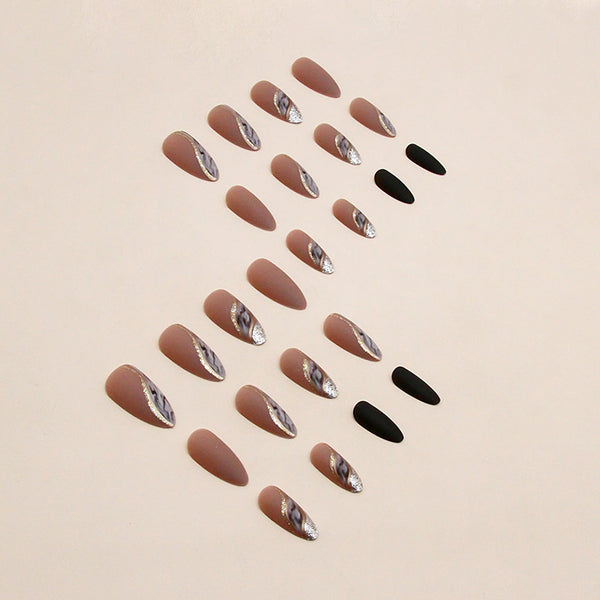 12 Sizes-24 Pcs Press On Nails W1457