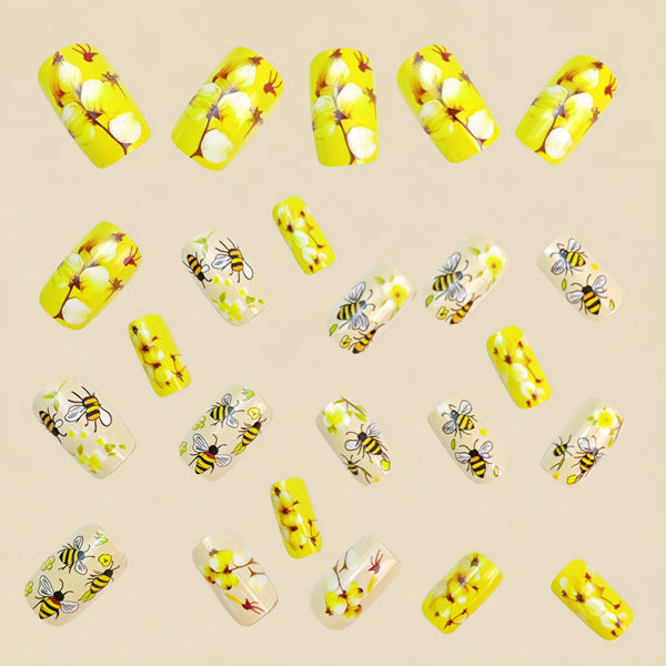 12 Sizes-24 Pcs Press On Nails Y1026